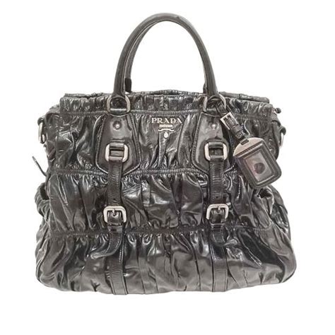 prada tote bag granato|PRADA Nappa Gaufre Tote Granato 1522421.